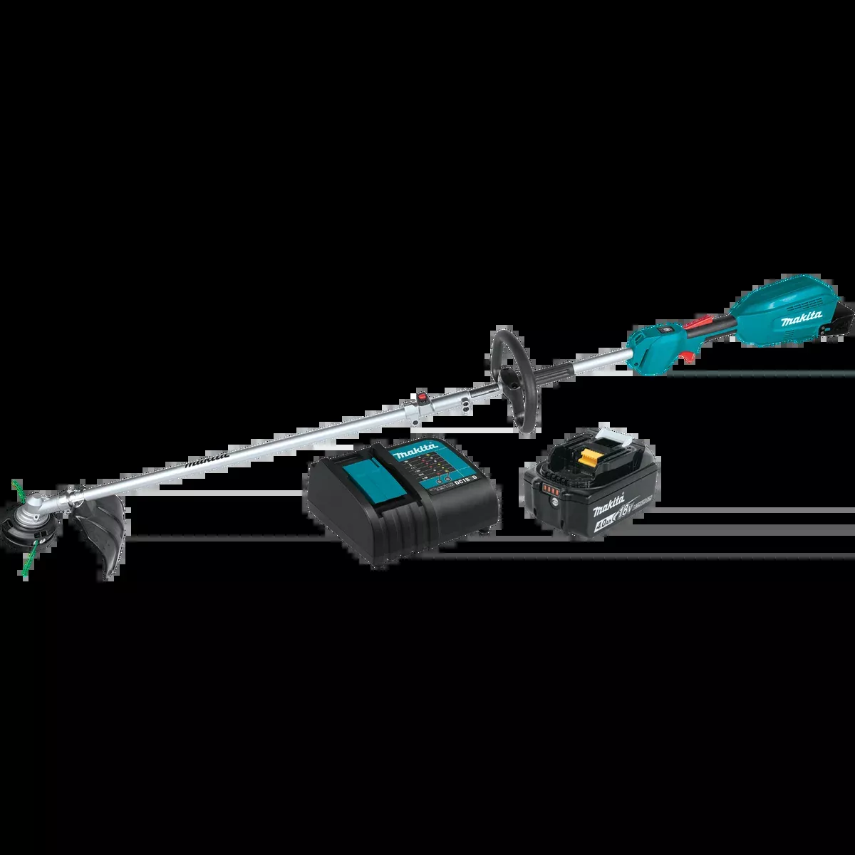 MAKITA 18V LXT Couple Shaft Power Head w/ 13" String Trimmer Attachment Kit