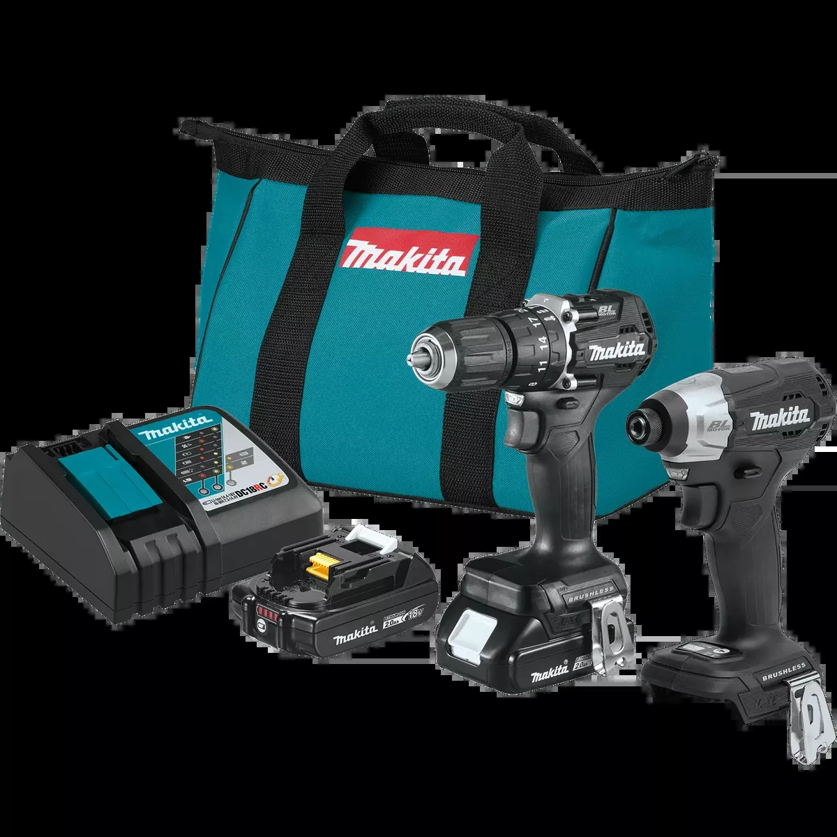 MAKITA 18V LXT Sub‑Compact 2 PC. Combo Kit