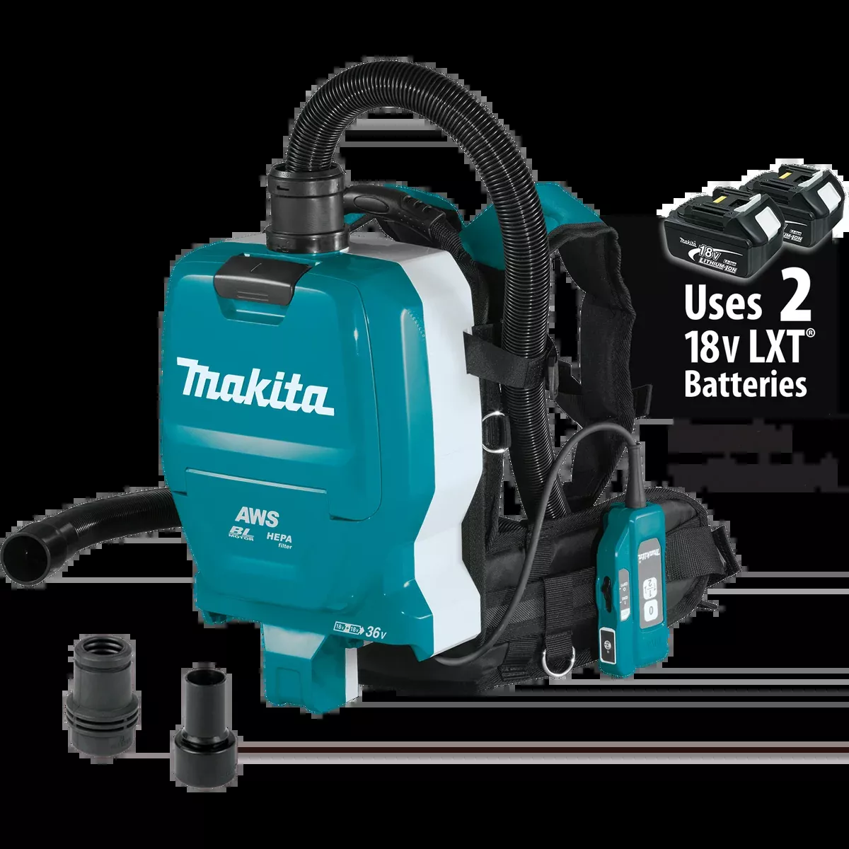 MAKITA 36V (18V X2) LXT 1/2 Gallon HEPA Filter Backpack Dry Dust Extractor (Tool Only)