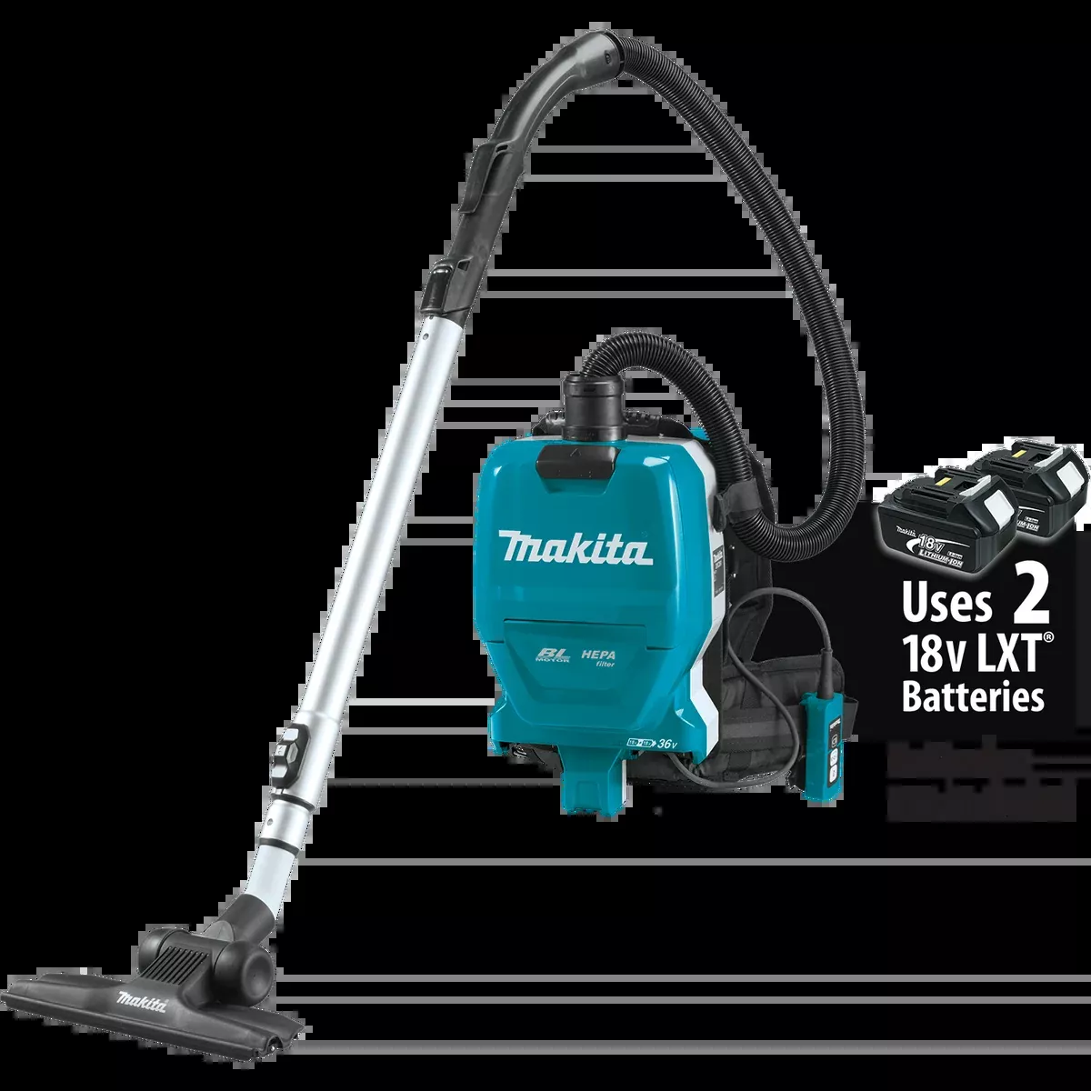 MAKITA 36V (18V X2) LXT 1/2 Gallon HEPA Filter Backpack Dry Vacuum (Tool Only)