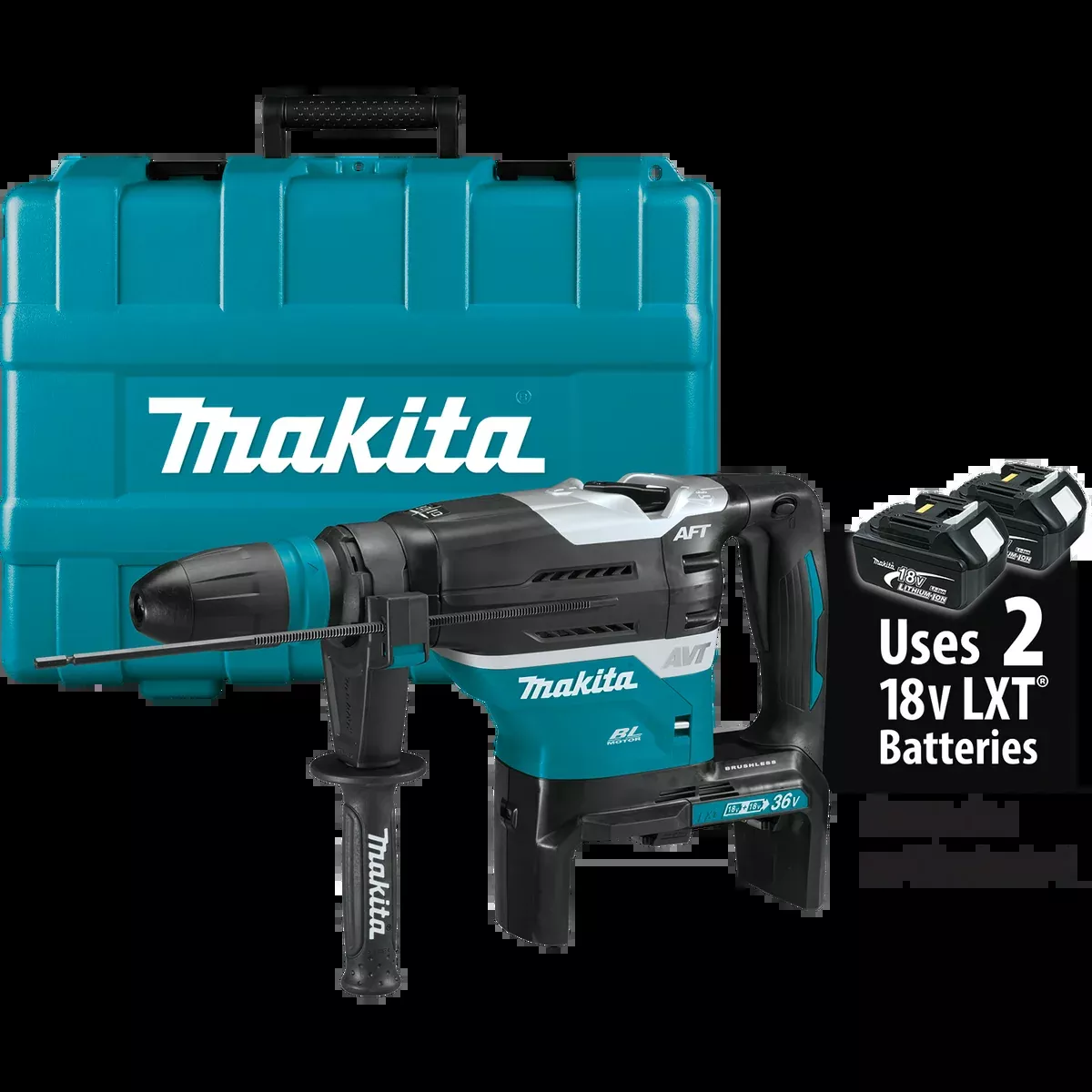 MAKITA 36V (18V X2) LXT 1‑9/16" SDS‑MAX Advanced AVT Rotary Hammer (Tool Only)