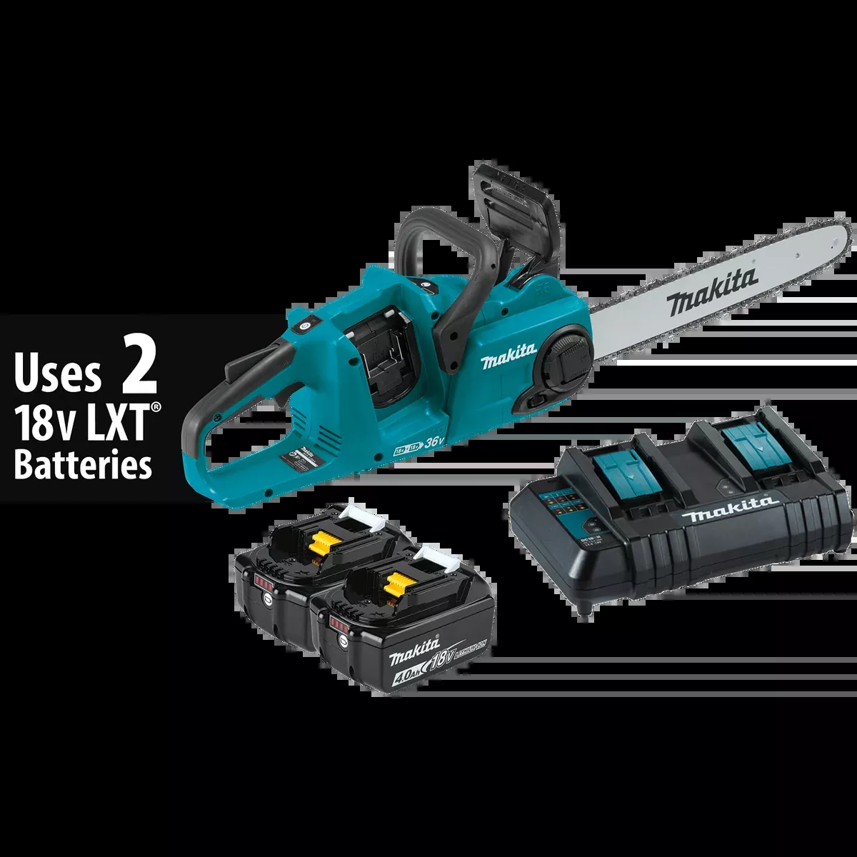 MAKITA 36V (18V X2) LXT 16" Chain Saw Kit