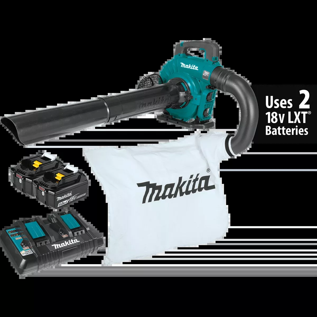 MAKITA 36V (18V X2) LXT Blower Kit w/ Vacuum Attachment