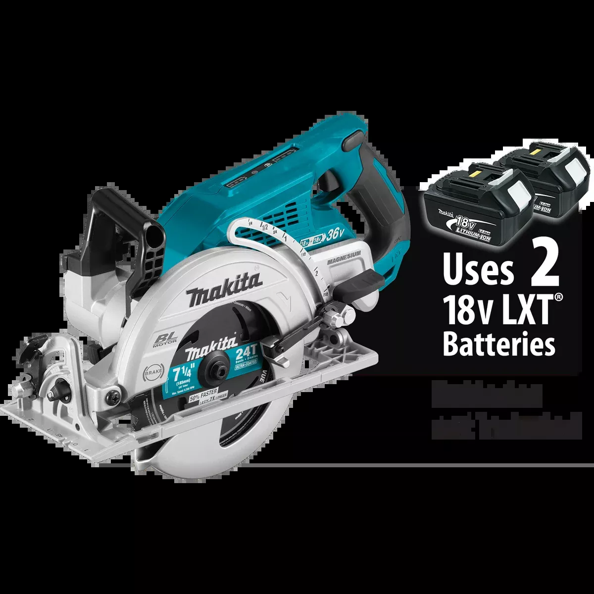 MAKITA 36V (18V X2) LXT Rear Handle 7‑1/4" Circular Saw (Tool Only)