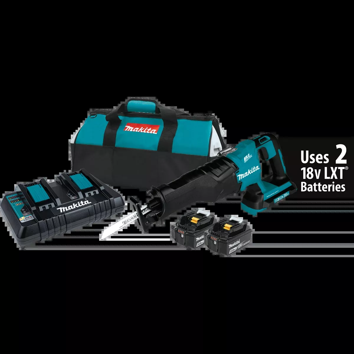 MAKITA 36V (18V X2) LXT Reciprocating Saw Kit