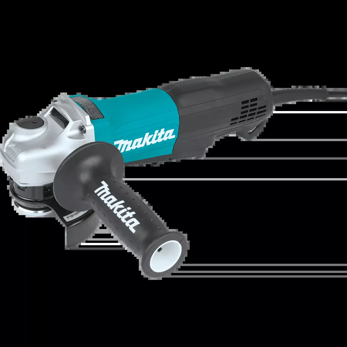 MAKITA 4‑1/2" / 5" Paddle Switch Angle Grinder, w/ AC/DC Switch