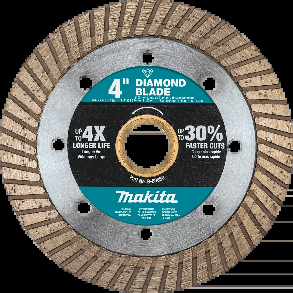 MAKITA 4" Diamond Blade, Turbo, General Purpose