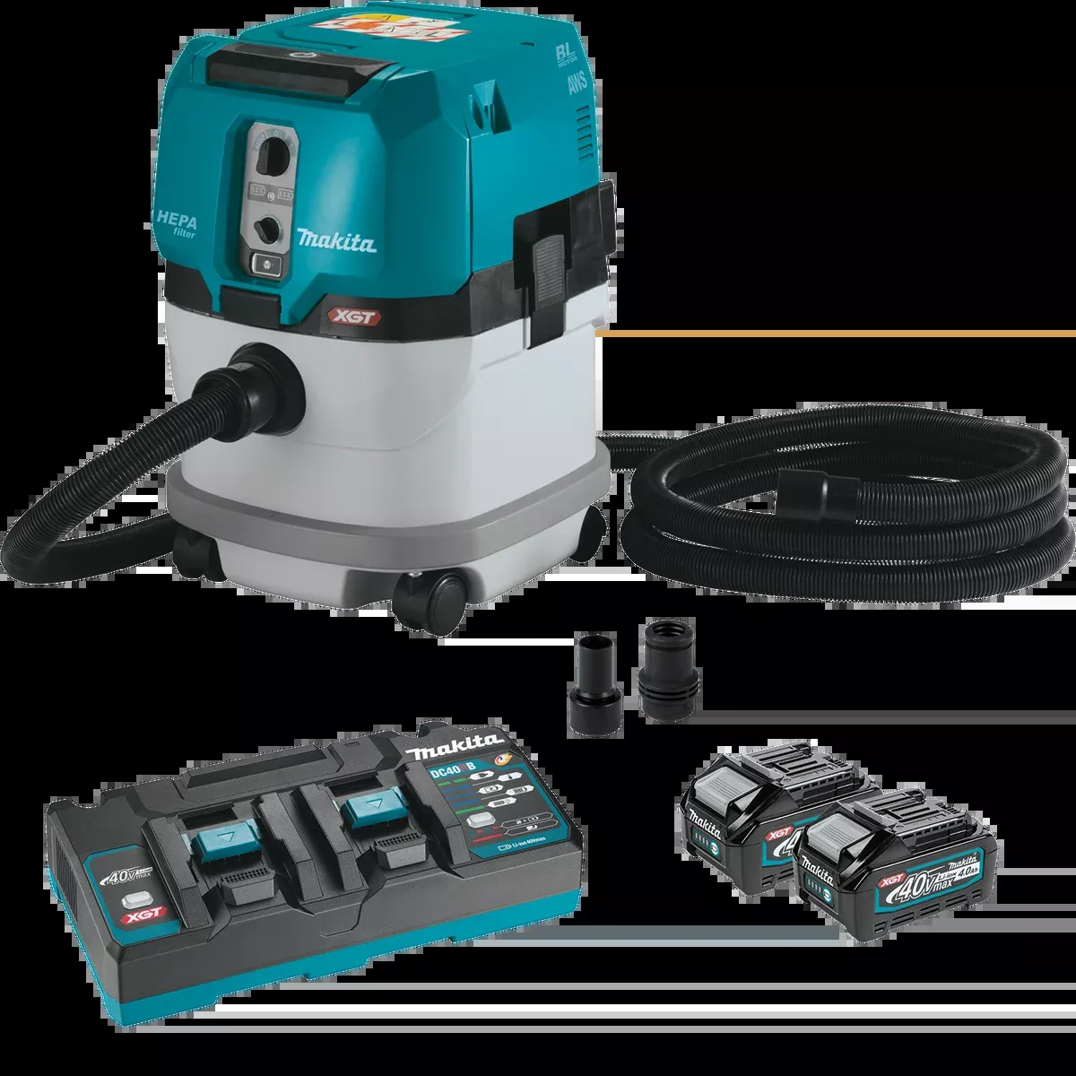 MAKITA 40V MAX XGT 4 Gallon HEPA Filter Dry Dust Extractor Kit