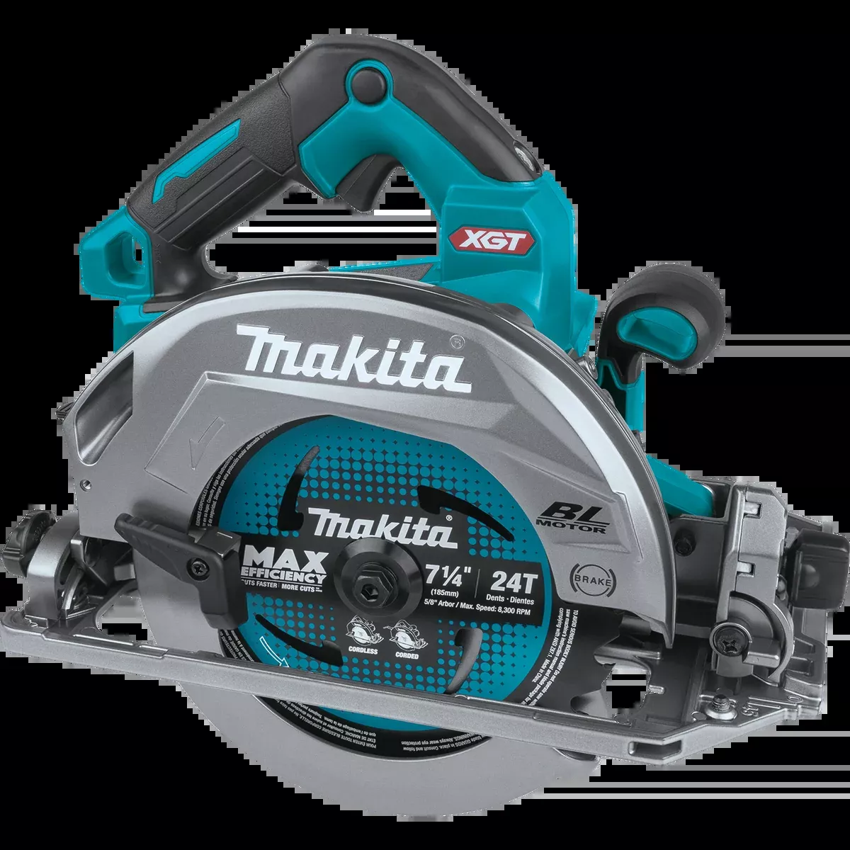 MAKITA 40V MAX XGT 7‑1/4" Circular Saw w/ Guide Rail Compatible Base (Tool Only)