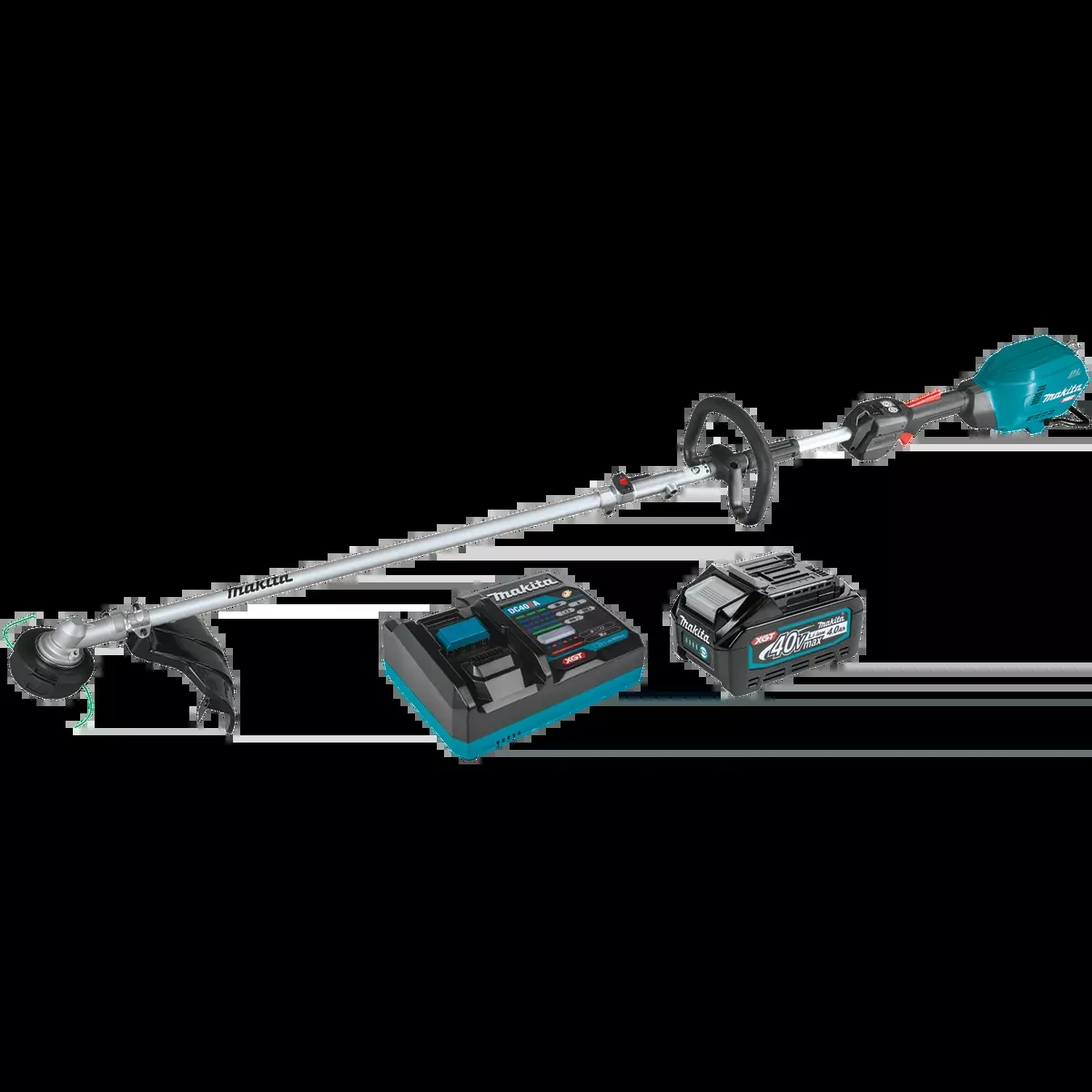 MAKITA 40V MAX XGT Couple Shaft Power Head w/ 17" String Trimmer Attachment Kit