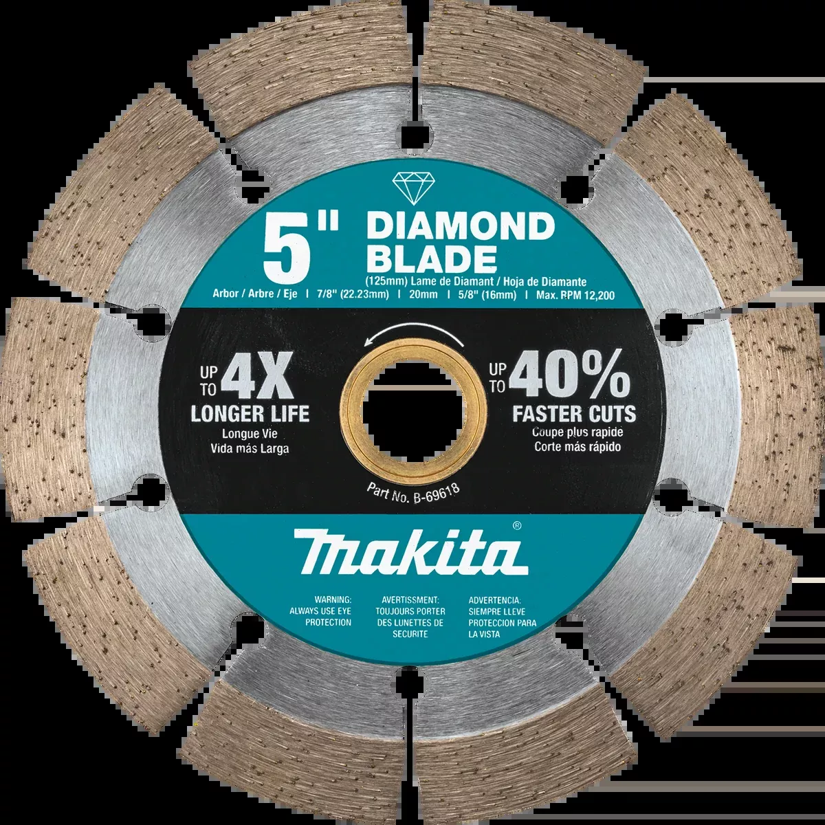 MAKITA 5" Diamond Blade, Segmented, General Purpose