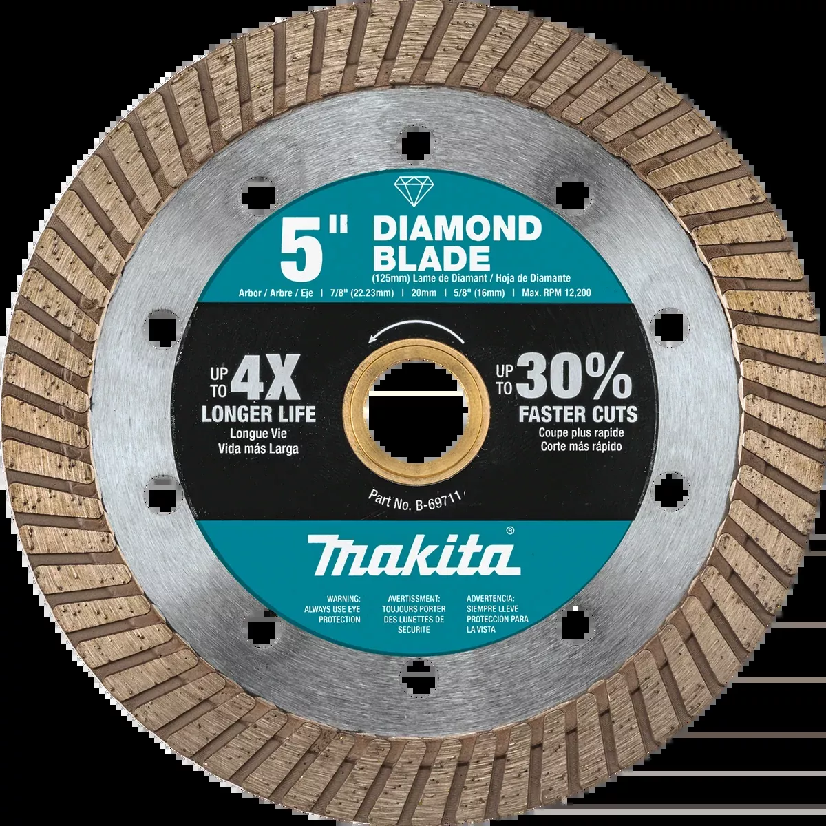 MAKITA 5" Diamond Blade, Turbo, General Purpose