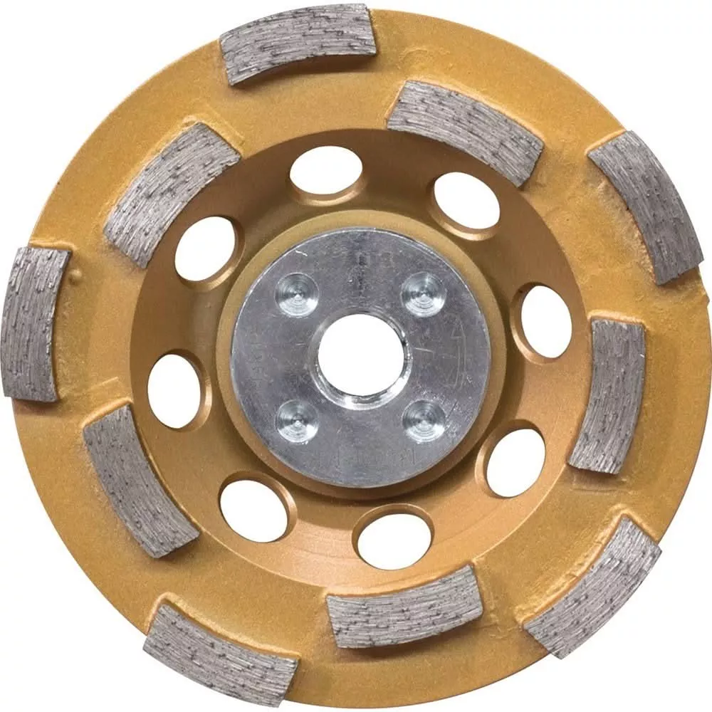 Makita A-96198 4-1/2" Low-Vibration Diamond Cup Wheel, Double Row