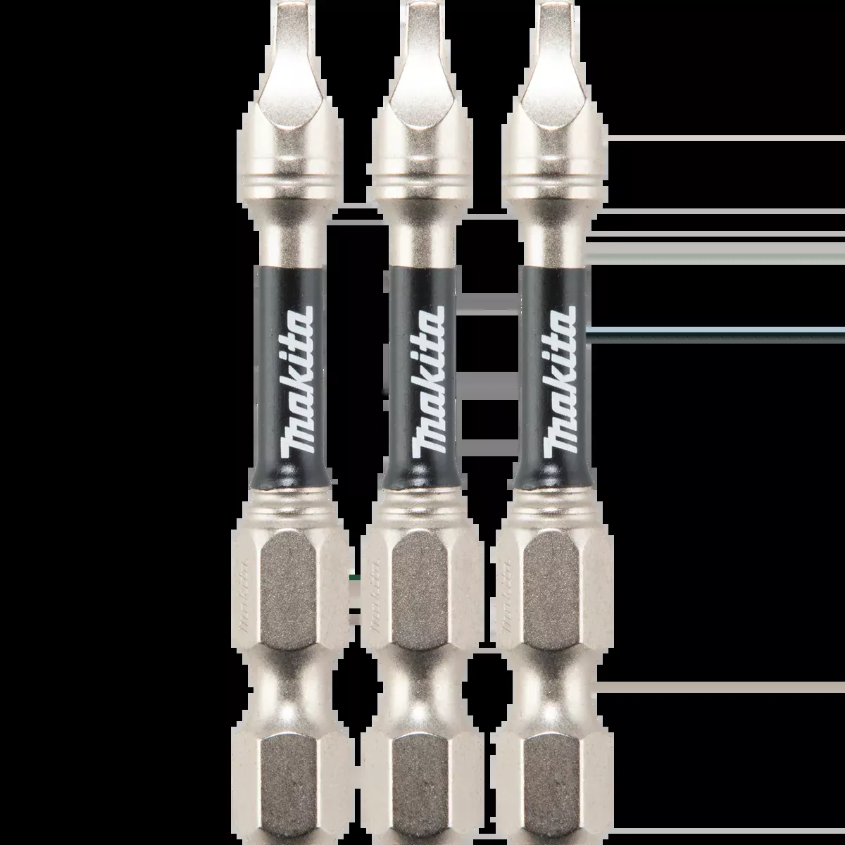 MAKITA IMPACT XPS #1 Square 2" Power Bit (3 PACK)
