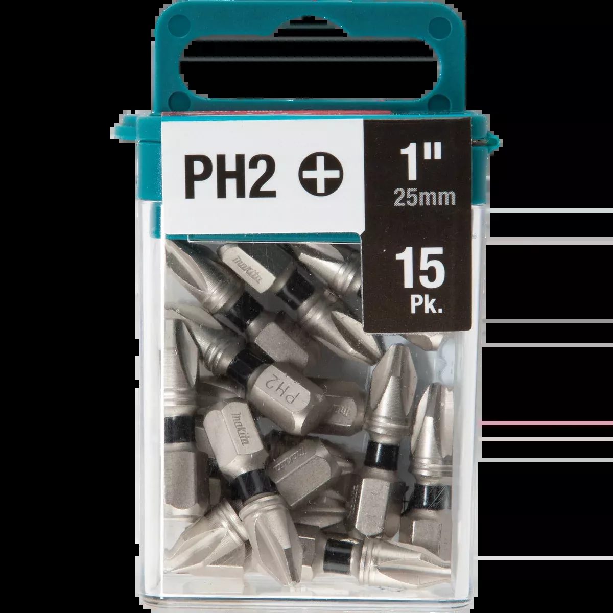 MAKITA IMPACT XPS #2 Phillips 1" Insert Bit (15 PACK)