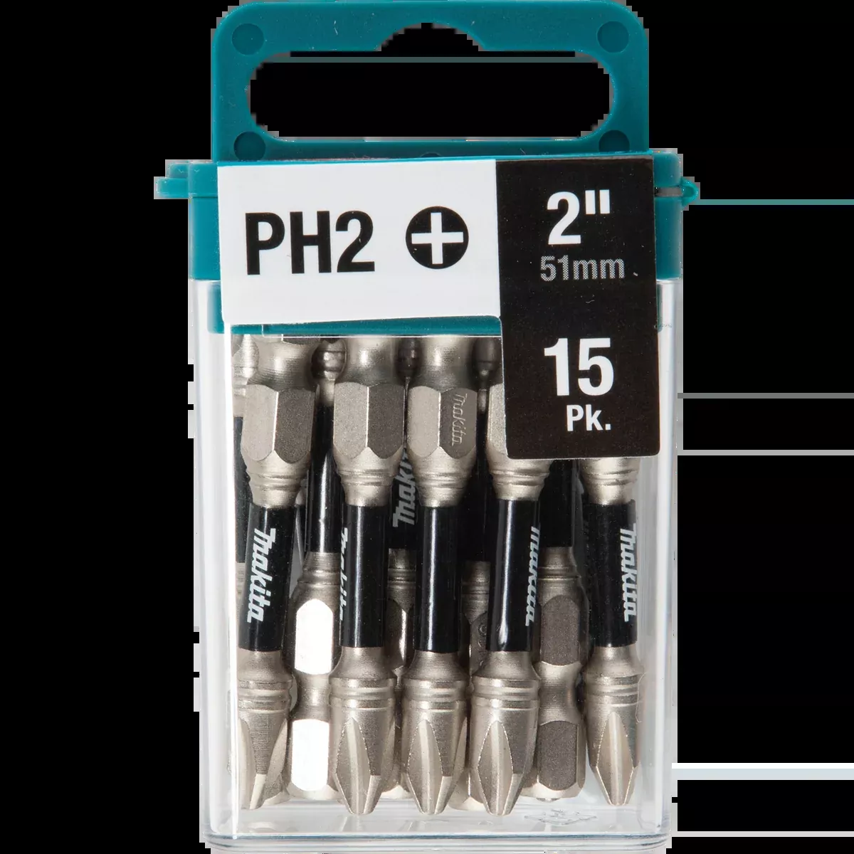 MAKITA IMPACT XPS #2 Phillips 2" Power Bit (15 PACK)