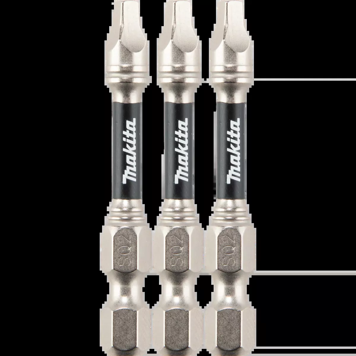 MAKITA IMPACT XPS #2 Square 2" Power Bit (3 PACK)