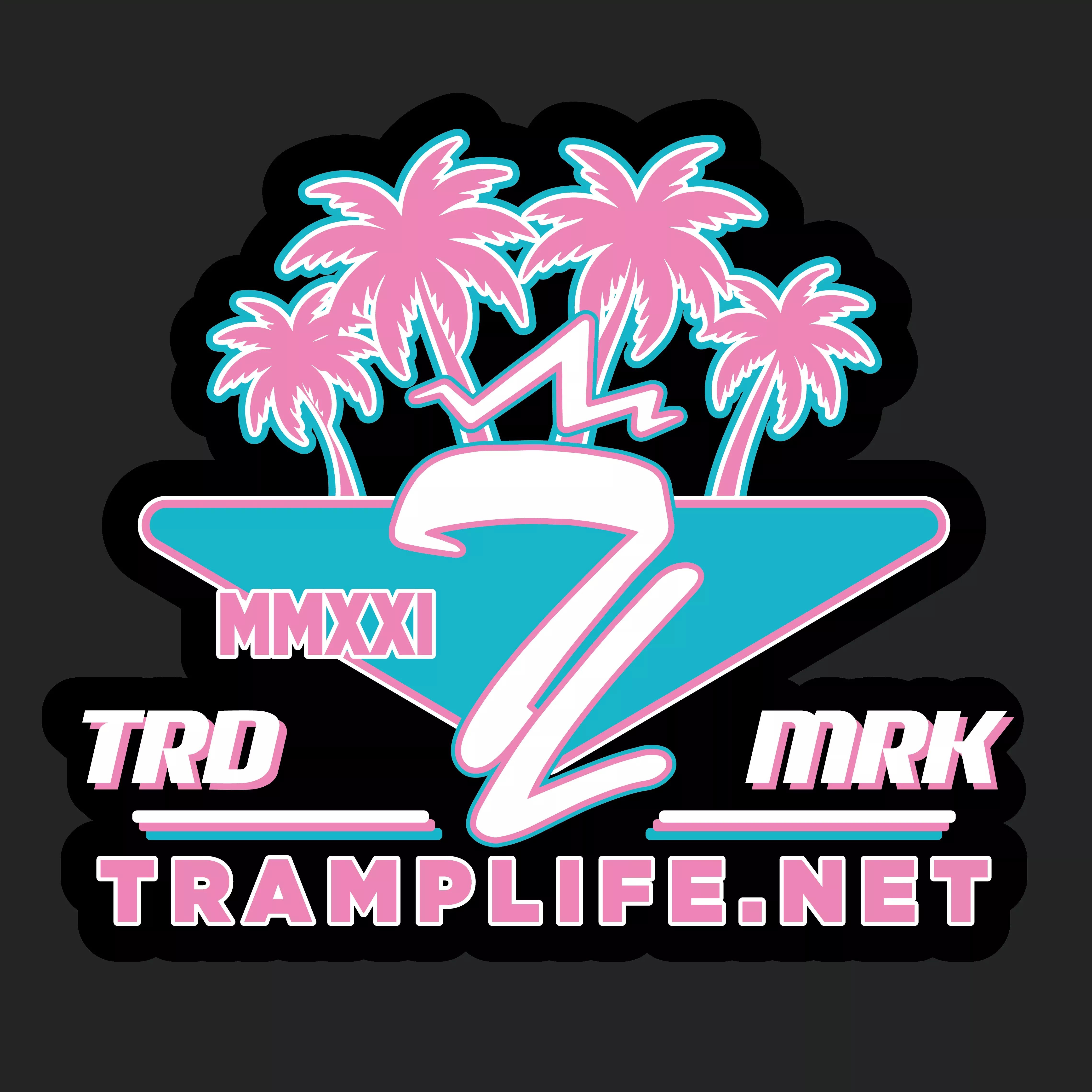 Miami Vibes Sticker 3 inches wide