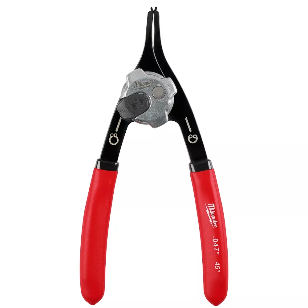 Milwaukee .047" Convertible Snap Ring Pliers - 45 degree 48-22-6534