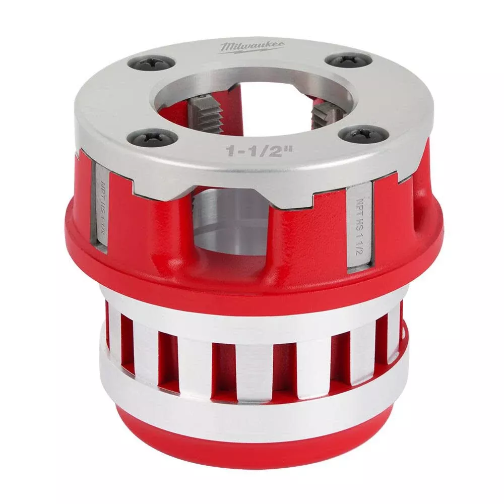 Milwaukee 1-1/2" High Speed NPT Portable Pipe Threading Forged Aluminum Die Head