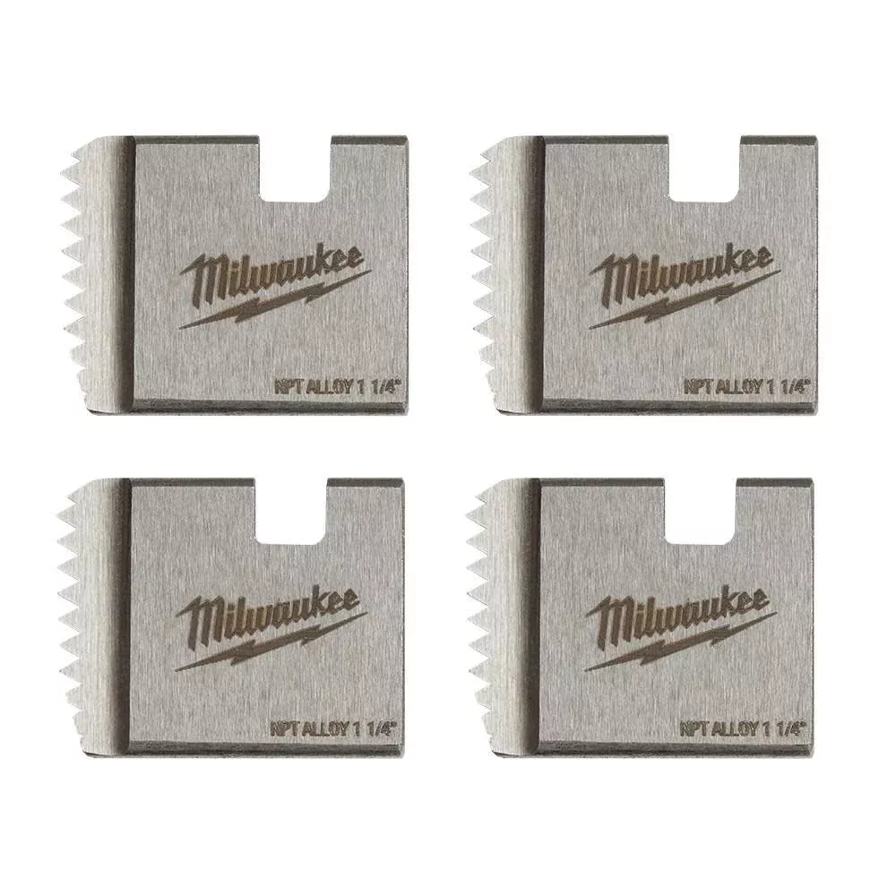Milwaukee 1-1/4" Alloy NPT Portable Pipe Threading Dies