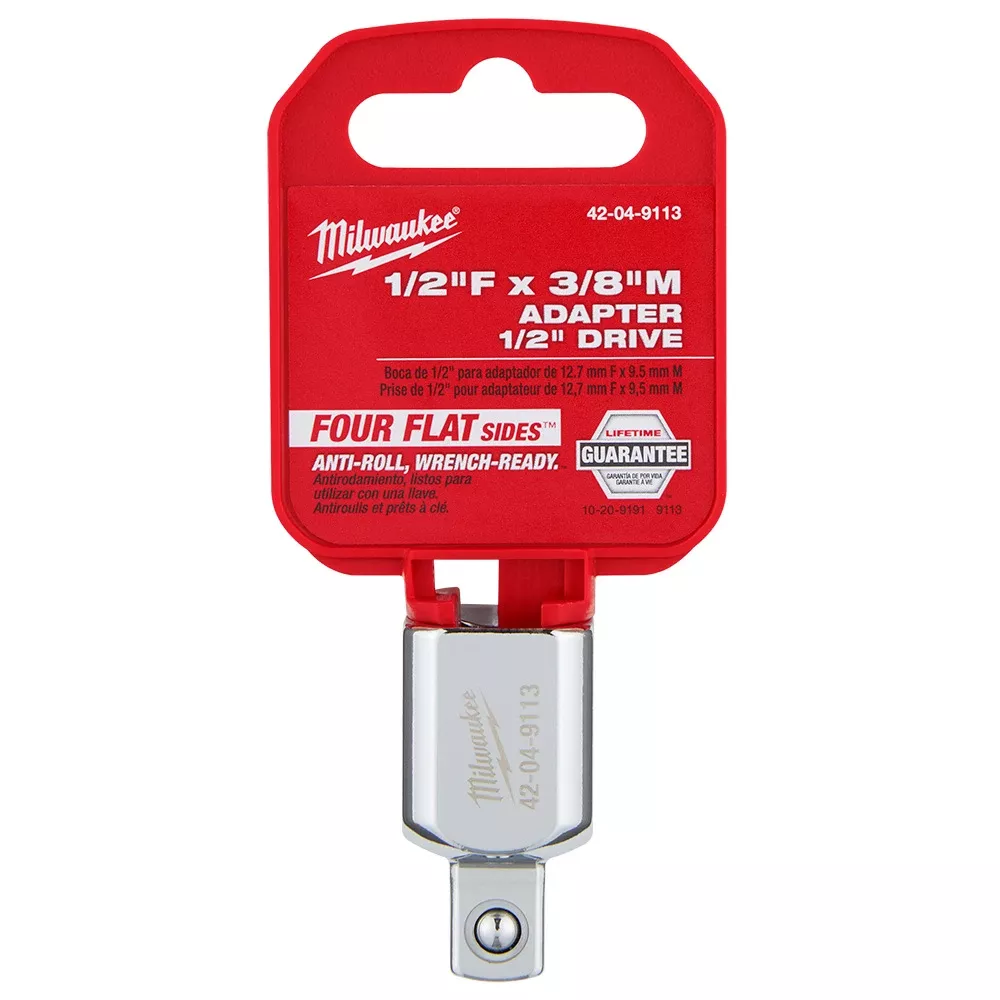 Milwaukee 1/2" Drive 1/2"F X 3/8"M Adapter 42-04-9113