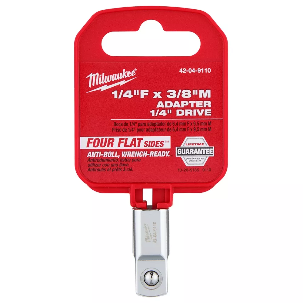 Milwaukee 1/4" Drive 1/4"F X 3/8"M Adapter 42-04-9110