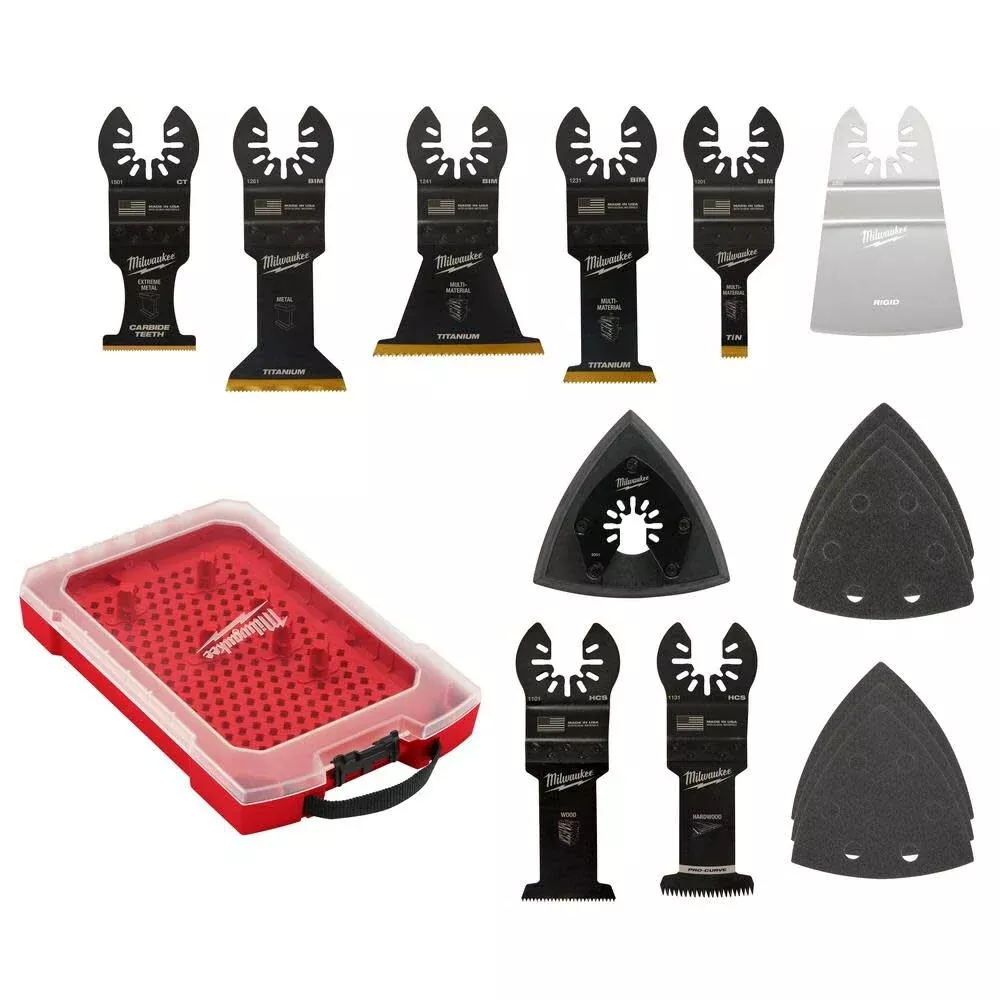Milwaukee 15 PC Universal Fit Oscillating Multi-Tool Blade Set