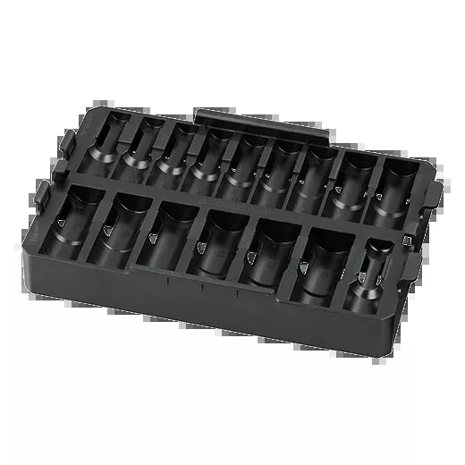 Milwaukee 16PC SHOCKWAVE™ Impact Duty Socket 1/2” Drive MM TRAY ONLY