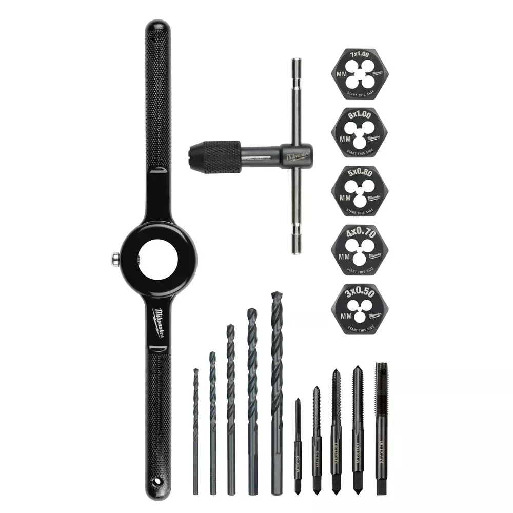 Milwaukee 17 Piece Metric Tap and Die Set 49-22-5601