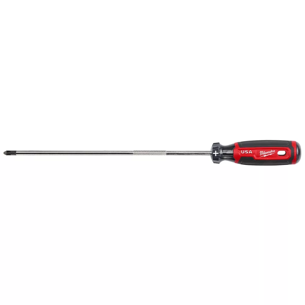 Milwaukee #2 Phillips 10" Cushion Grip Screwdriver (USA) MT204