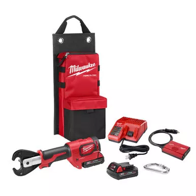 Milwaukee 2678-22 M18 FORCE LOGIC 6T Utility Crimper Kit with D3 Grooves "Snub Nose"
