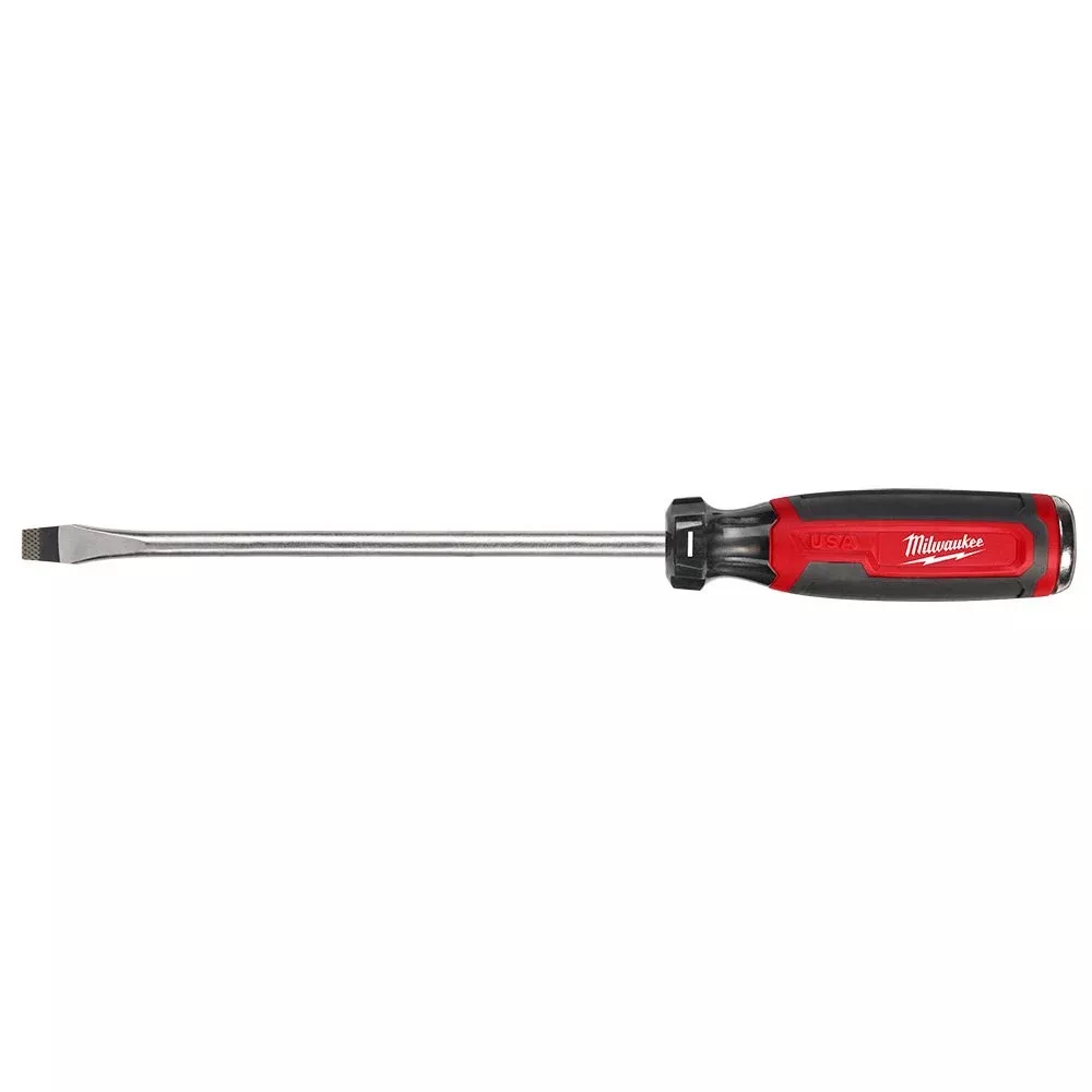 Milwaukee 3/8" Slotted 8" Cushion Grip Demolition Screwdriver (USA) MT210