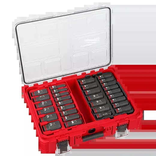 Milwaukee 31PC SHOCKWAVE™ Impact Duty Socket 1/2” Drive Set with PACKOUT™