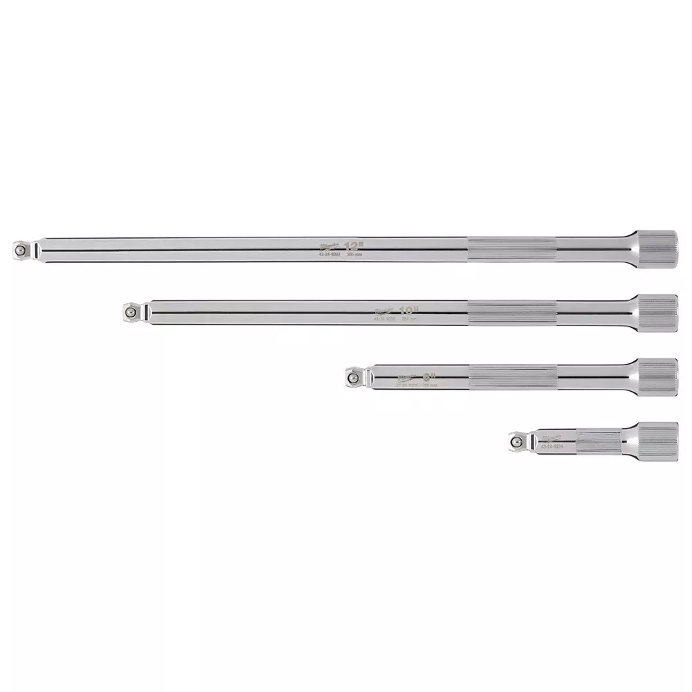 Milwaukee 4 Piece 1/4" Drive Wobble Extension Set 48-22-9350