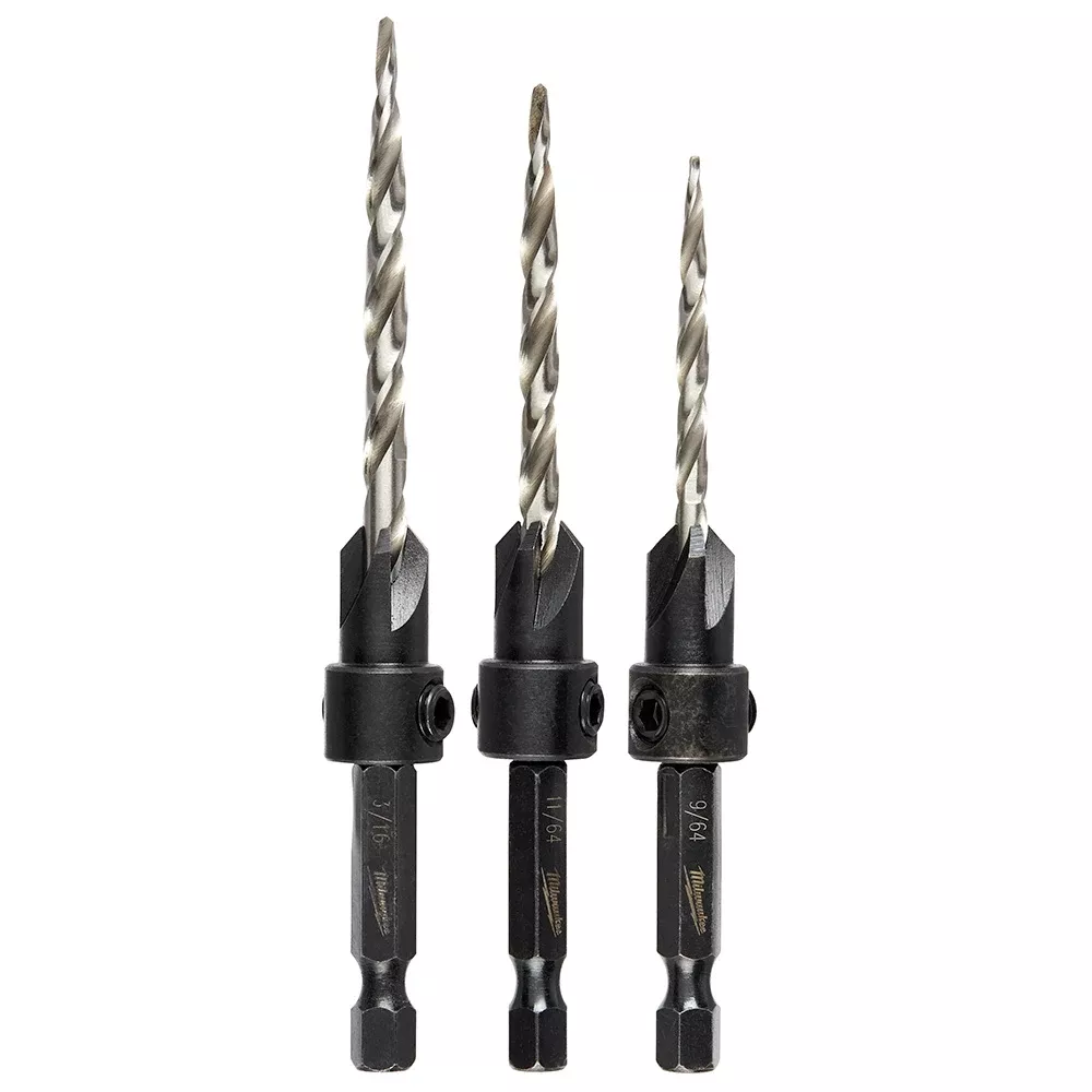 Milwaukee 4 Piece Countersink Drill Bit Set 48-13-5003