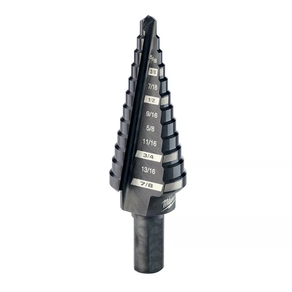 Milwaukee #4 Step Drill Bit, 3/16" - 7/8" x 1/16" 48-89-9204