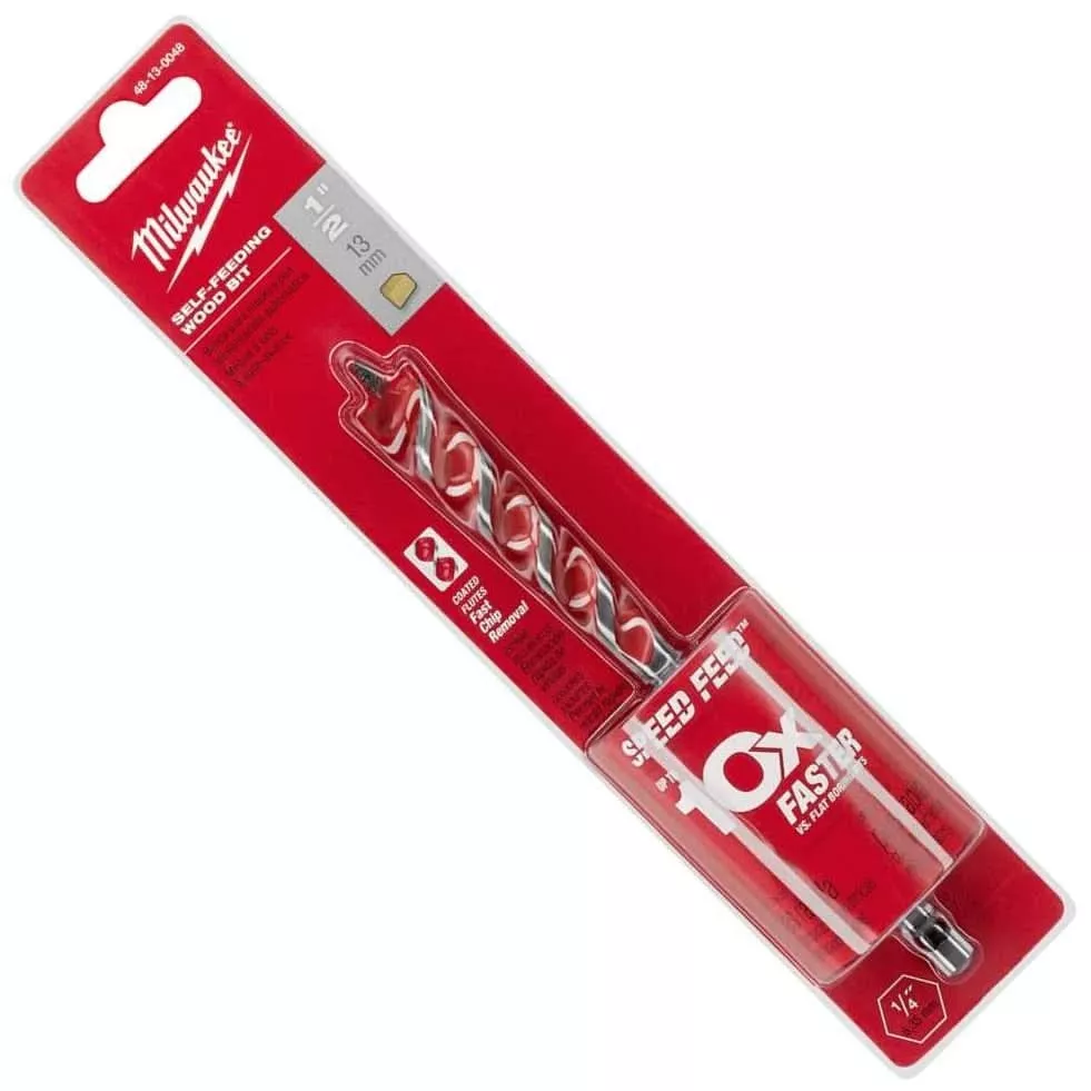 Milwaukee 48-13-0048 1/2" x 6" Speed Feed Wood Bit