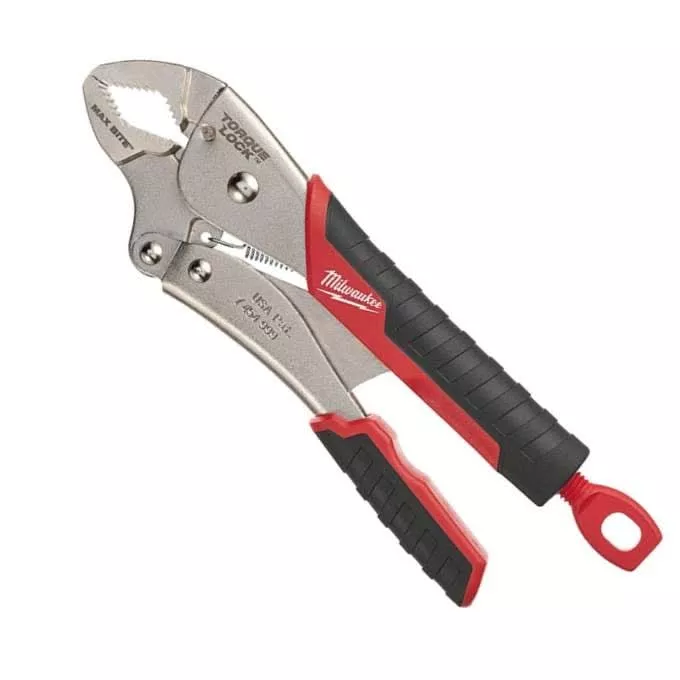 Milwaukee 48-22-3710 10" Gripped Curved Jaw Locking Pliers with MAXBITE
