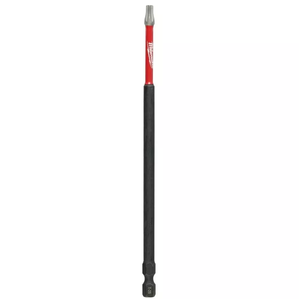 Milwaukee 48-32-4246 SHOCKWAVE 6" Impact Torx T25 Power Bits, 10-Pack