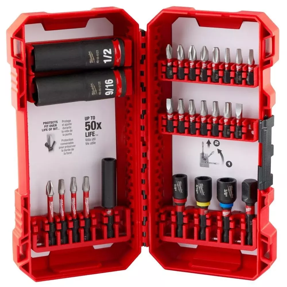 Milwaukee 48-32-4408 SHOCKWAVE Impact Duty Drive & Fasten Set - 26PC