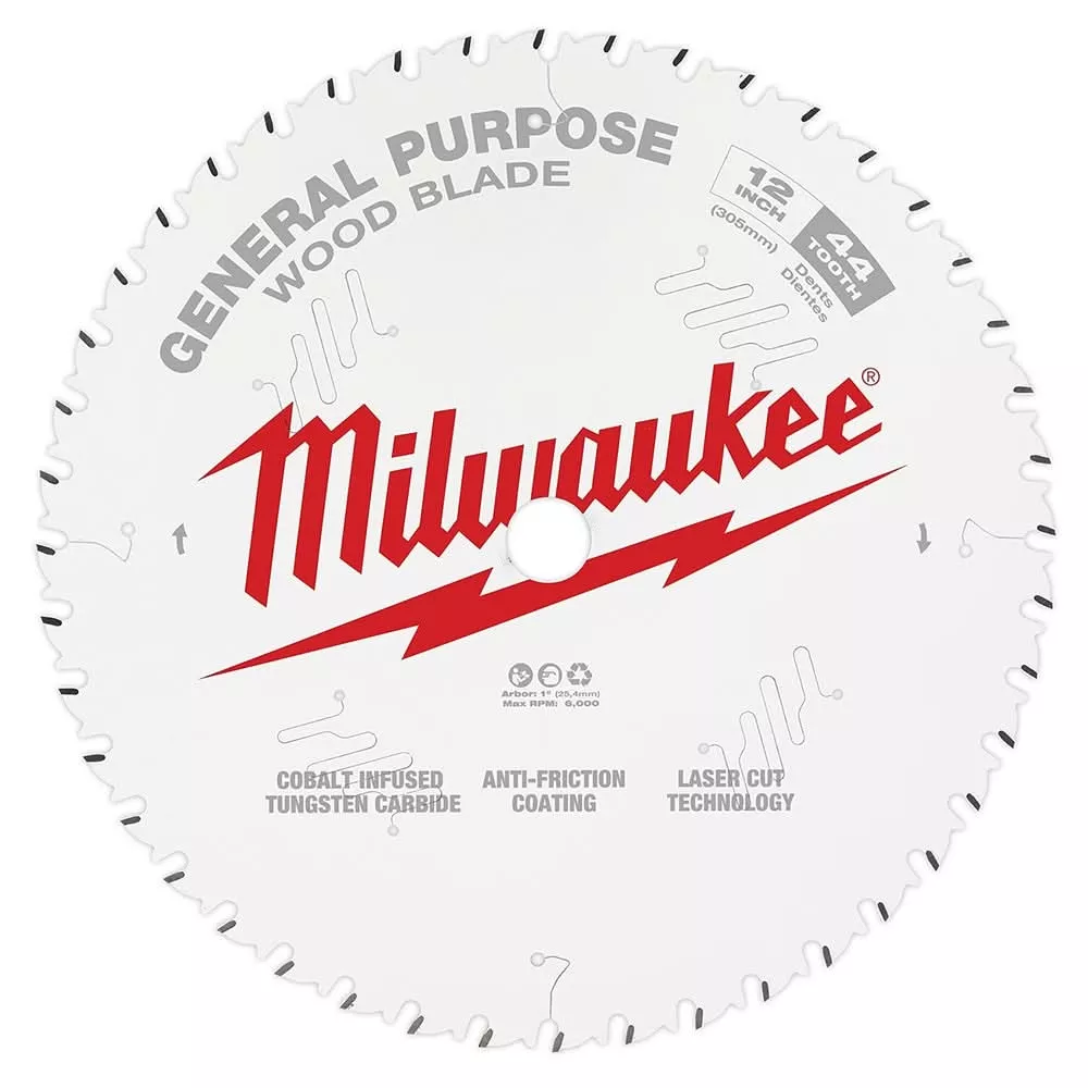 Milwaukee 48-40-1220 12 in. 44-Tooth General Purpose Circular Saw Blade