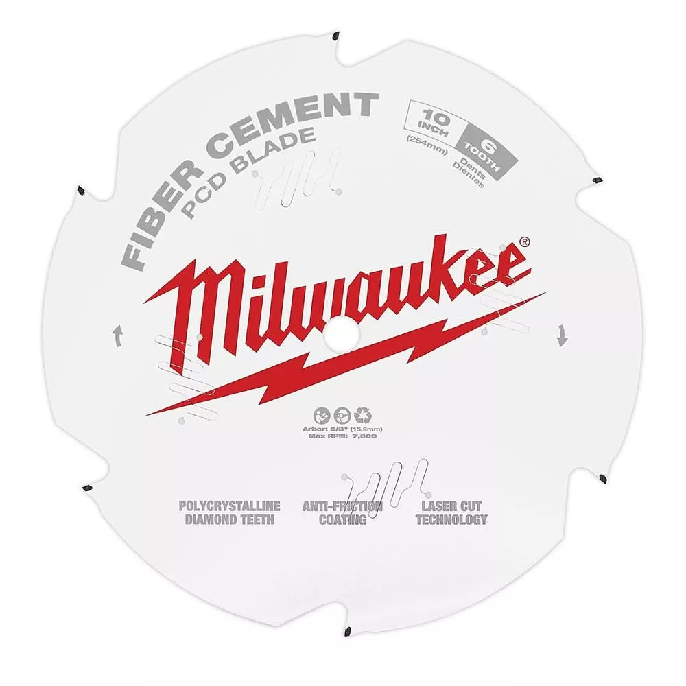 Milwaukee 48-40-7010 10 in. PieceD/Fiber Cement Circular Saw Blade