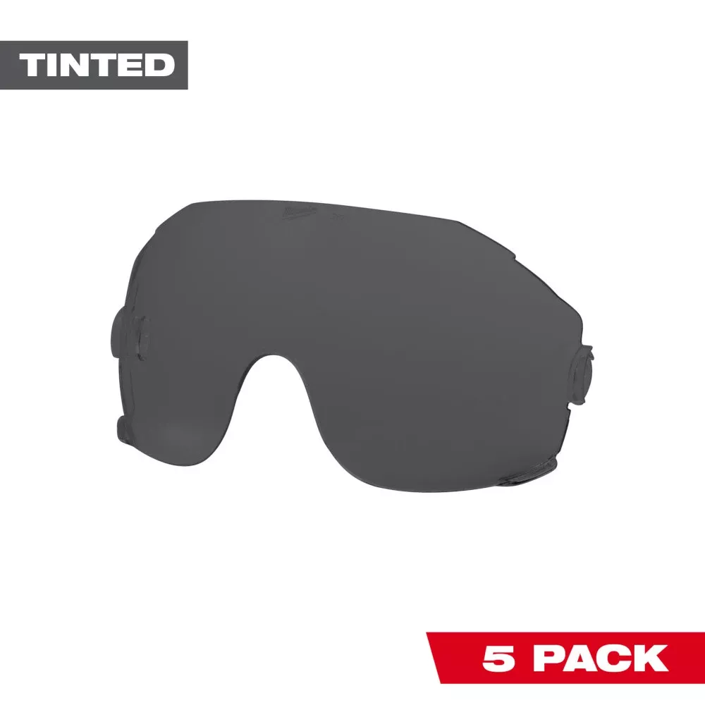Milwaukee 5 Pack Tinted Eye Visor Replacement Lenses 48-73-1452