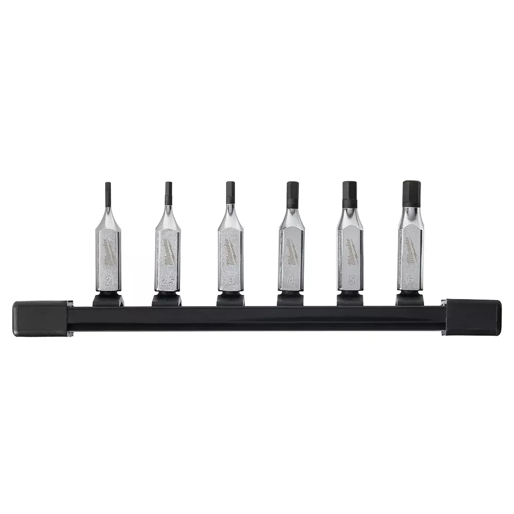 Milwaukee 6 Piece 1/4" Drive Hex Bit Socket Set - Metric 48-22-9541