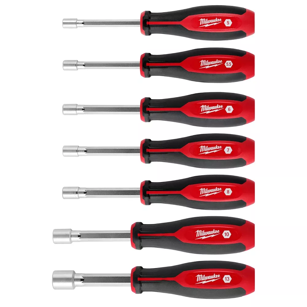 Milwaukee 7 Piece Metric HollowCore Nut Driver Set 48-22-2448