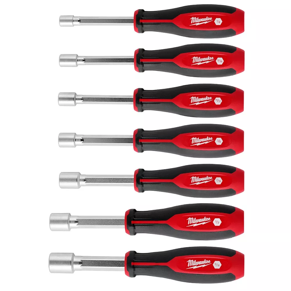 Milwaukee 7 Piece SAE HollowCore Magnetic Nut Driver Set 48-22-2547