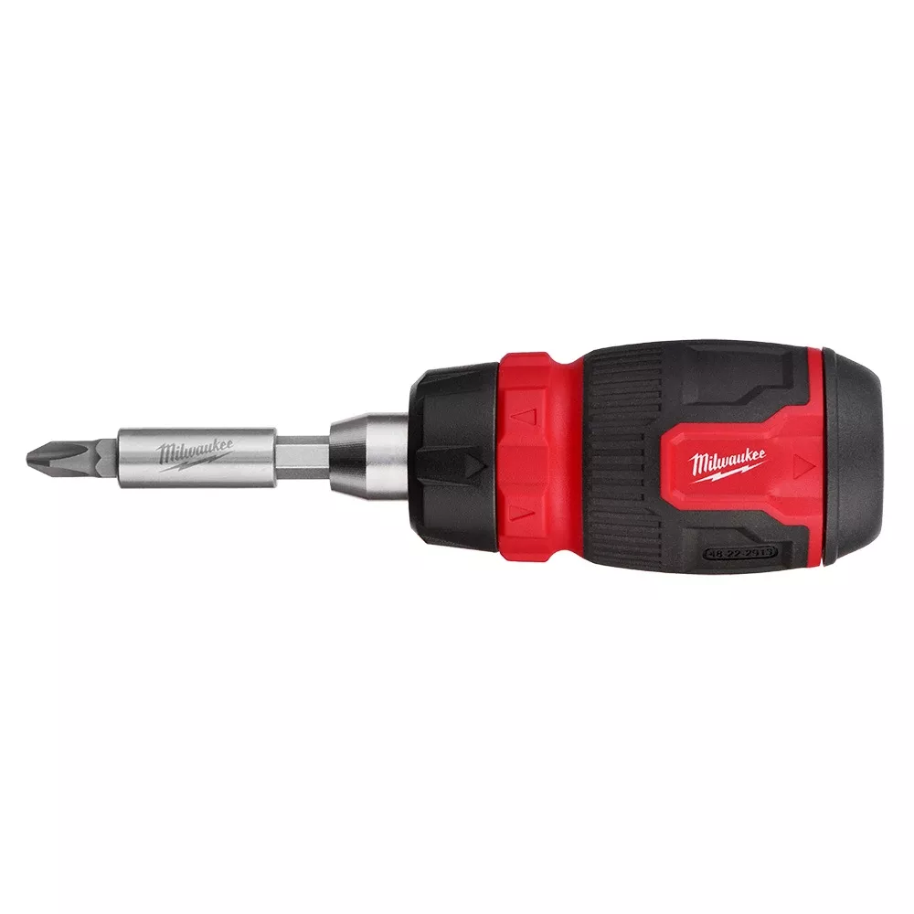 Milwaukee 8-in-1 Ratcheting Compact Multi-Bit Screwdriver 48-22-2913