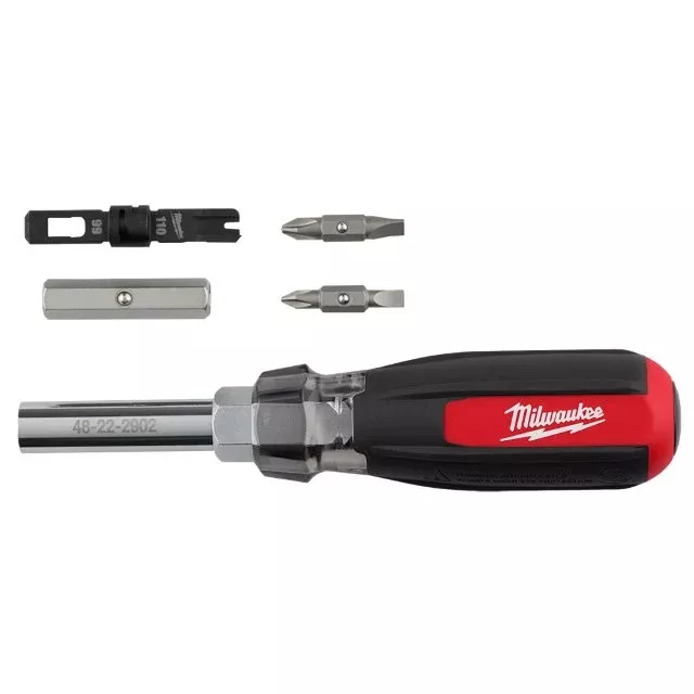 Milwaukee 9-in-1 Punchdown Multi-Bit Screwdriver 48-22-2902