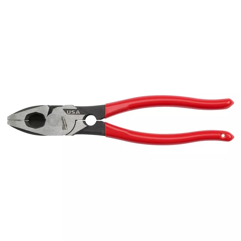 Milwaukee 9" Lineman's Dipped Grip Pliers w/ Thread Cleaner (USA) MT500T